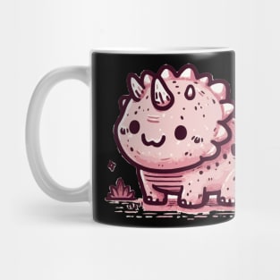 Cute funny pink dino Mug